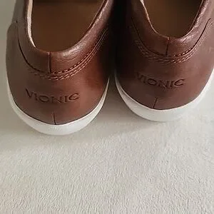 Vionic Shoes Vionic Gianna Double Gore Slipon Shoes Brown